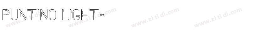 Puntino Light字体转换